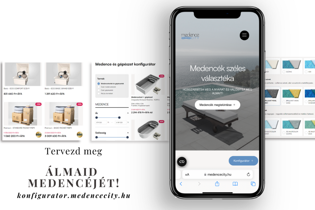 Fedezd fel a Medence City forradalmian új online medence- és gépészeti konfigurátorát!
