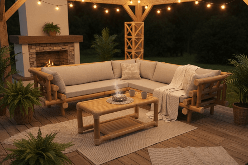 Természetes elegancia a kertben a Bambuszbútorok.hu jóvoltából